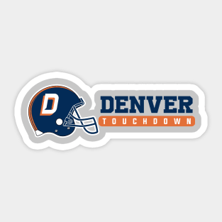 Denver Football Team Sticker